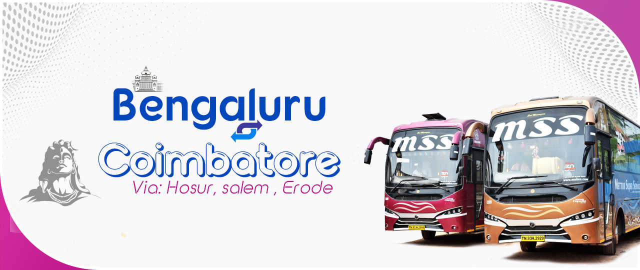 Book online bus tickets from Bangalore to Coimbatore
